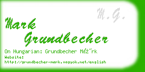 mark grundbecher business card